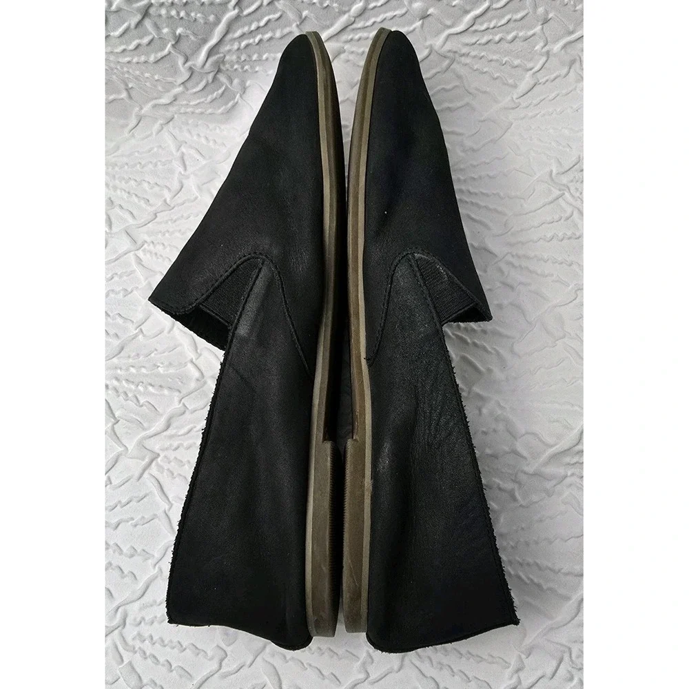 Lucky Brand Women's Black Leather‎ Loafers Flats Size 9/9.5